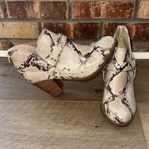 Snakeskin Ankle Boots